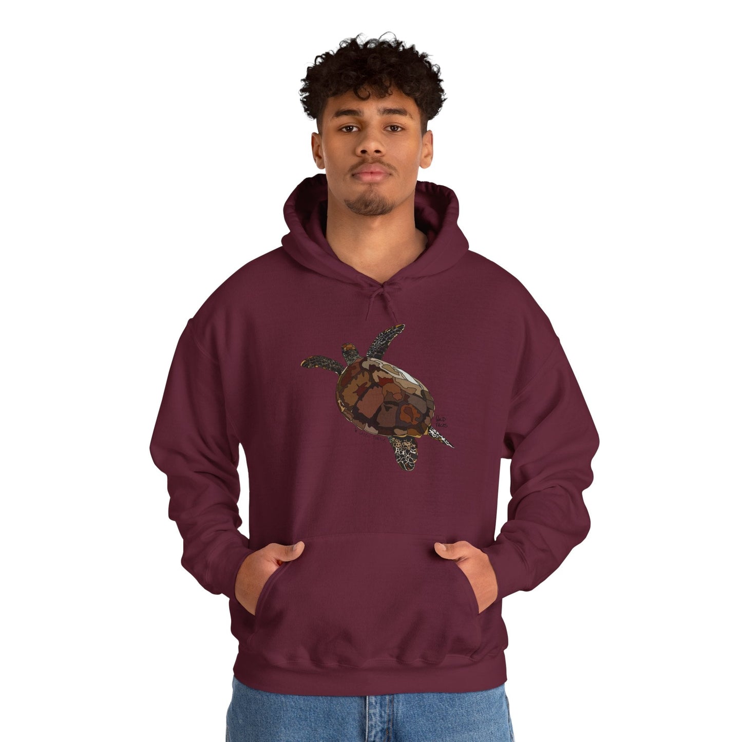 Green Turtle | Unisex Heavy Blend™ Hooded Sweatshirt Printify