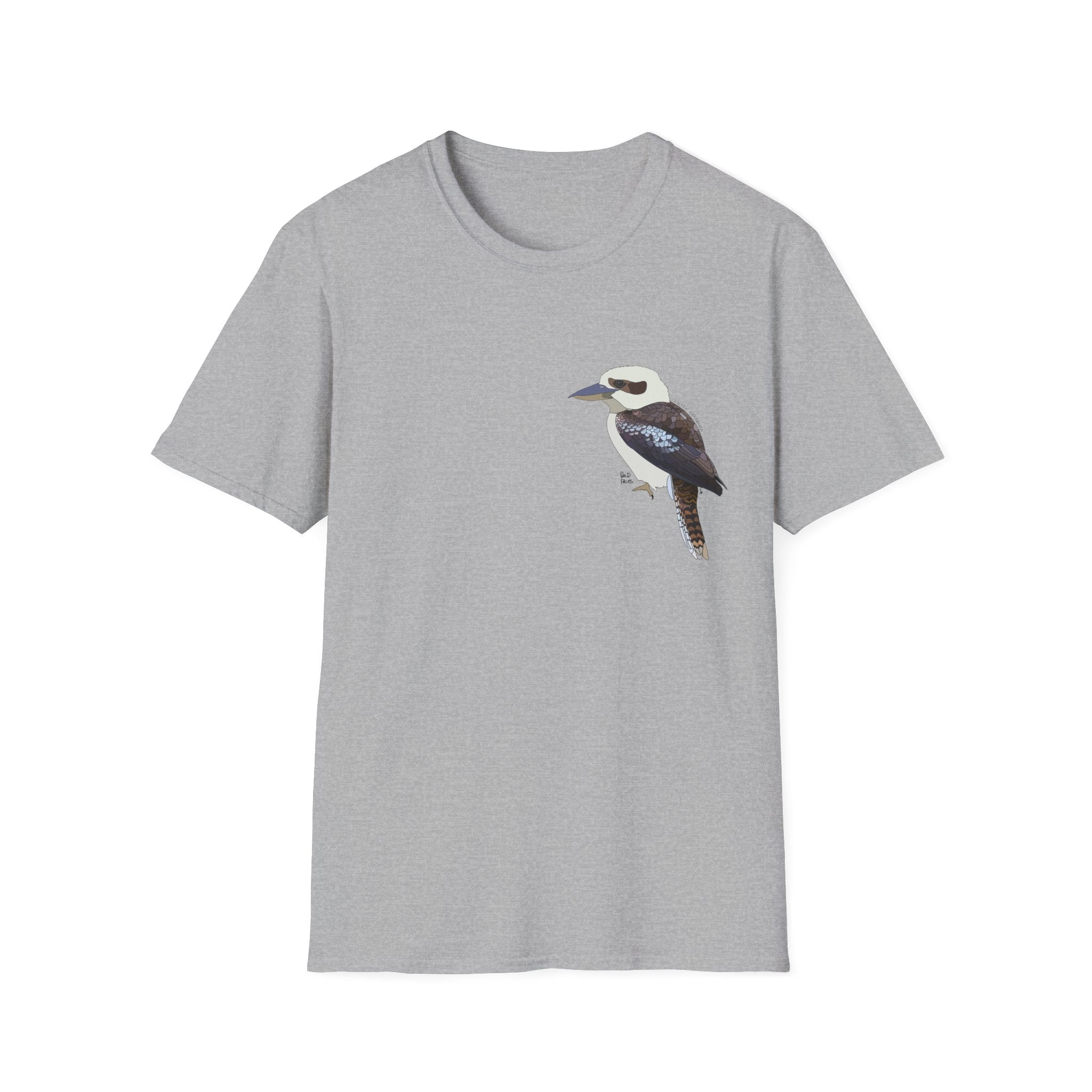 Laughing Kookaburra - Small design - Unisex Softstyle T-Shirt
