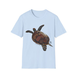 Green Turtle - Unisex Softstyle T-Shirt Printify