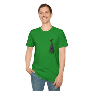 Spectacled Flying Fox - Small design - Unisex Softstyle T-Shirt Printify