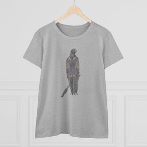 Wedge-tailed Eagle (pastel design) - Women's Midweight Cotton Tee Printify