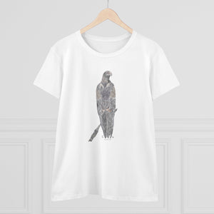 Wedge-tailed Eagle (pastel design) - Women's Midweight Cotton Tee Printify