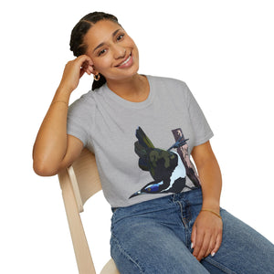 Blue-faced Honeyeater - Unisex Softstyle T-Shirt Printify