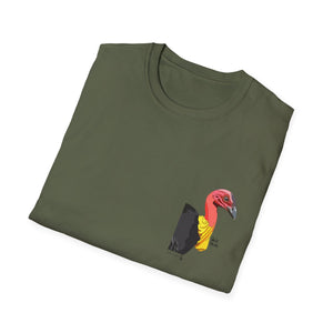 Australian Brush-turkey - Small design - Unisex Softstyle T-Shirt Printify