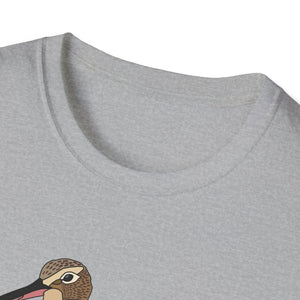 Eastern Curlew- Unisex Softstyle T-Shirt Printify