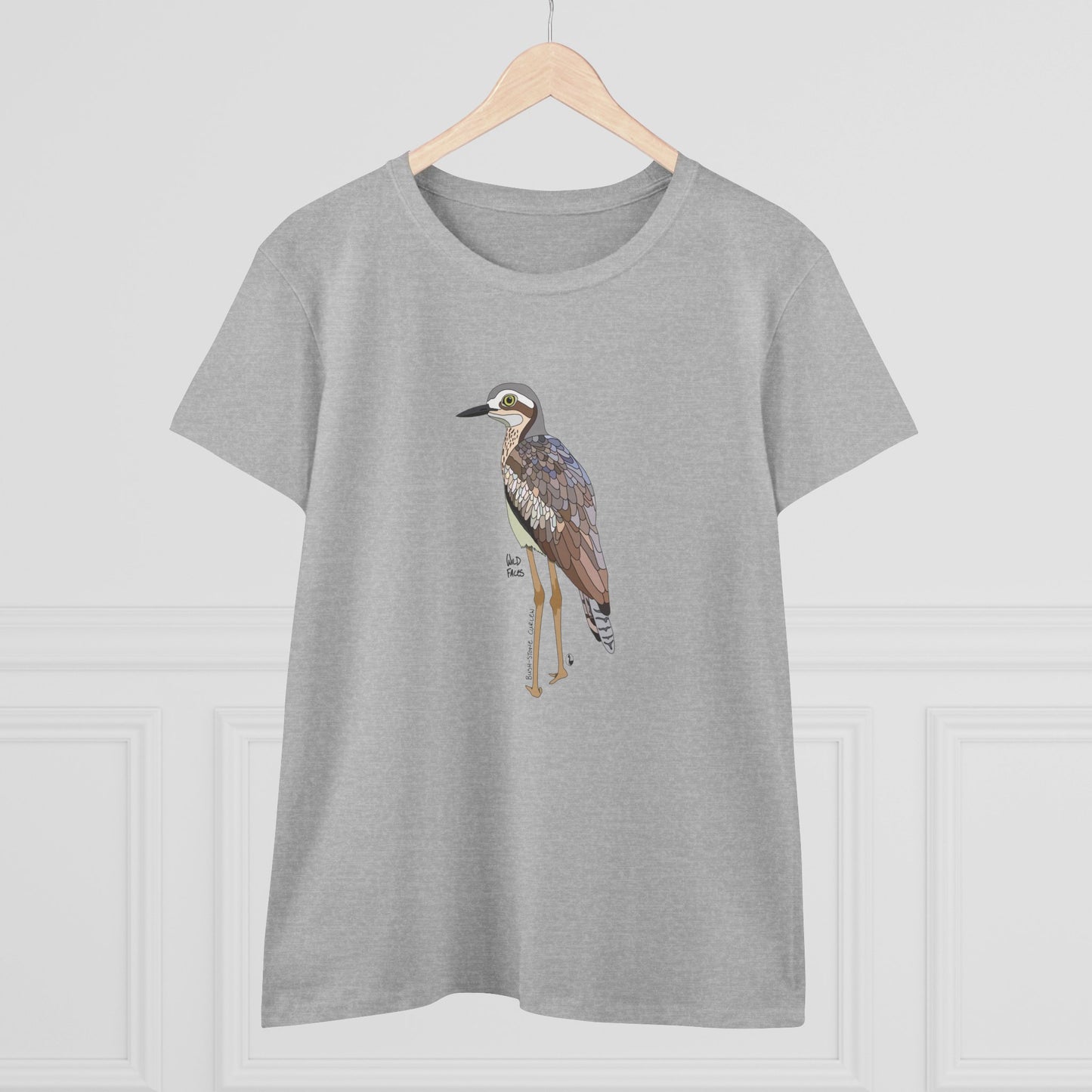 Bush-stone Curlew - Women's Midweight Cotton Tee