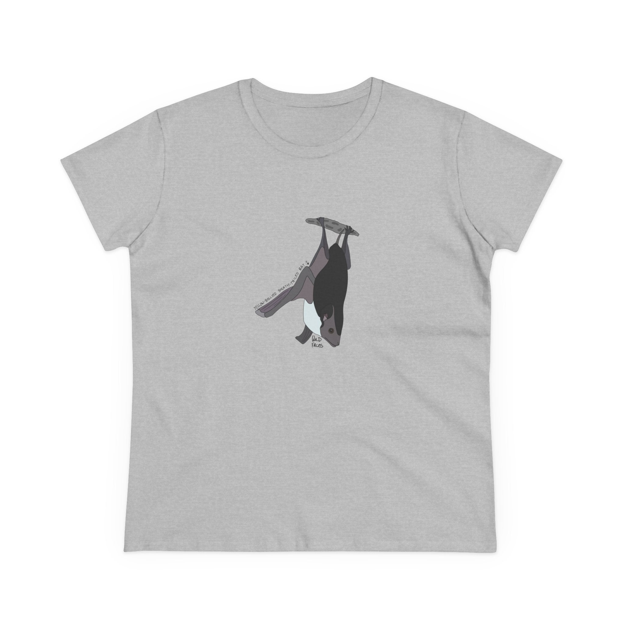 Yellow-bellied Sheath-tailed Bat - Women's Midweight Cotton Tee Printify