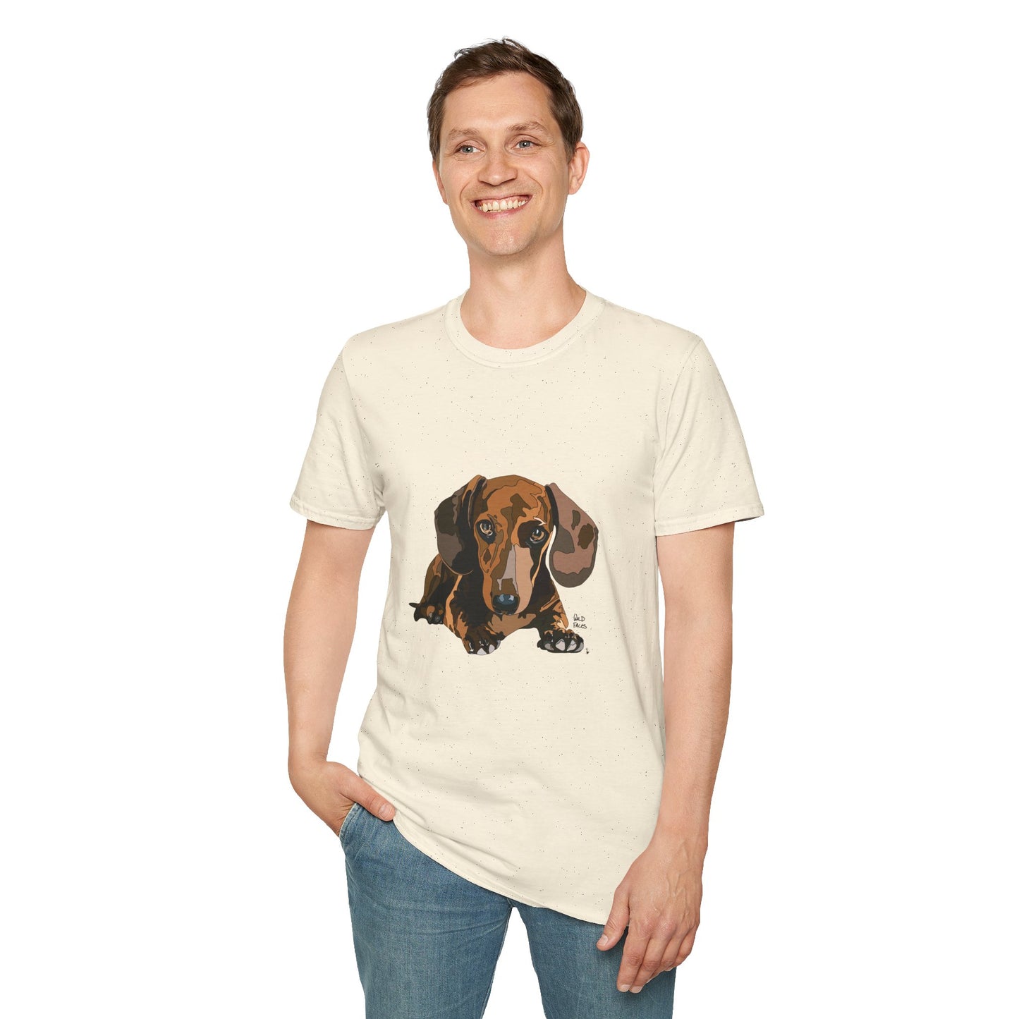 Dachshund (body) - Unisex Softstyle T-Shirt