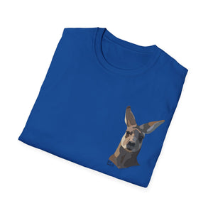 Eastern Grey Kangaroo - Small design - Unisex Softstyle T-Shirt Printify
