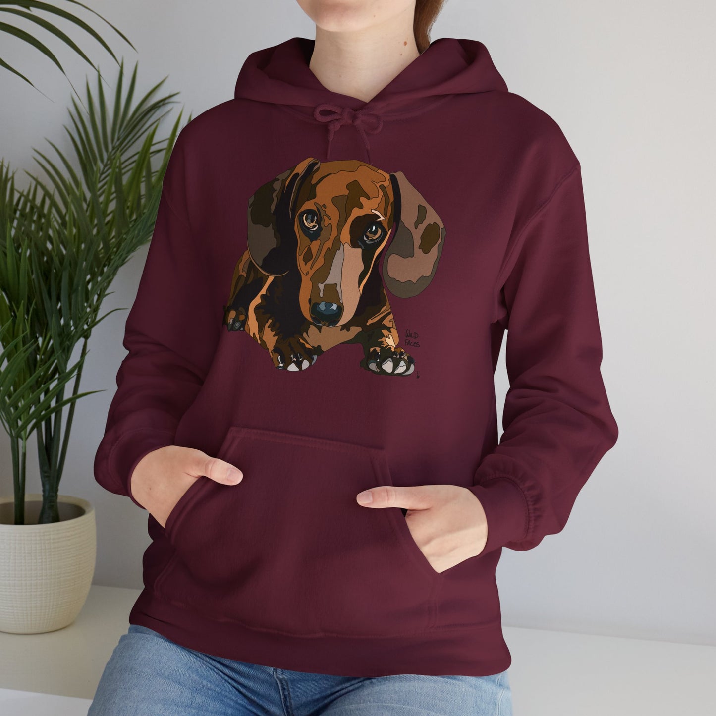 Dachshund (body) | Unisex Heavy Blend™ Hooded Sweatshirt