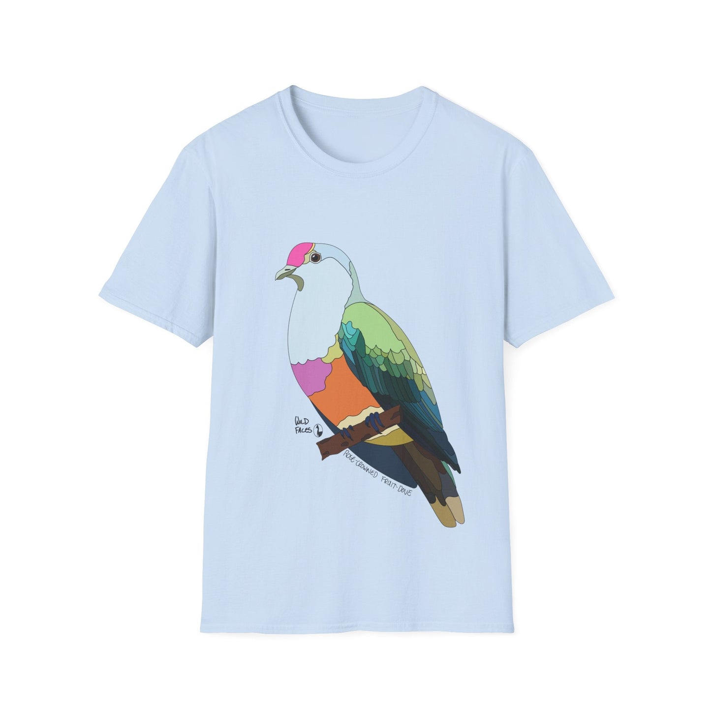 Rose-crowned Fruit Dove - Unisex Softstyle T-Shirt Printify