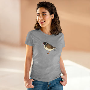 Hooded Plover - Women's Midweight Cotton Tee Printify