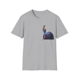 Southern Cassowary - Small design - Unisex Softstyle T-Shirt Printify
