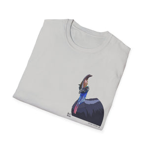 Southern Cassowary - Small design - Unisex Softstyle T-Shirt Printify