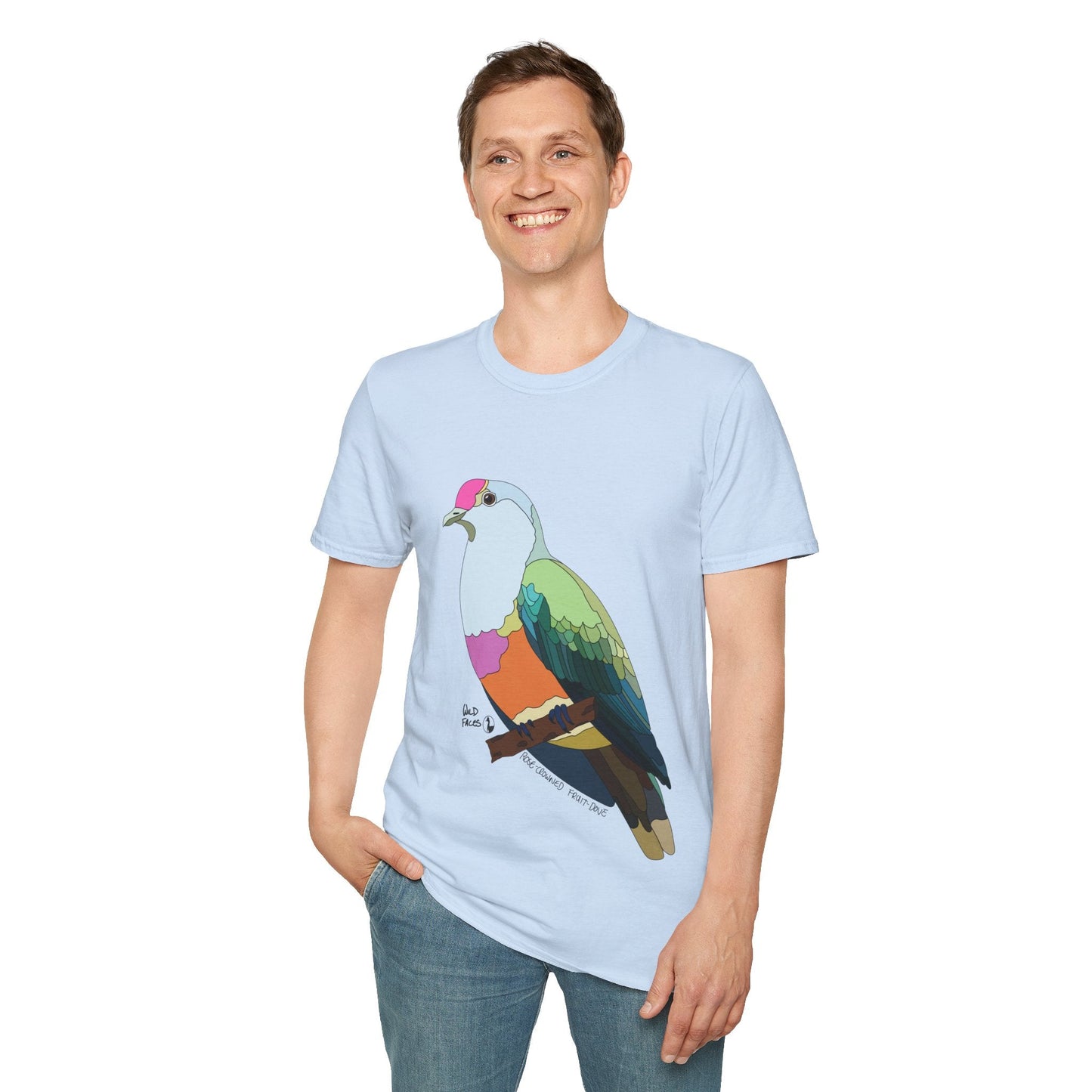 Rose-crowned Fruit Dove - Unisex Softstyle T-Shirt Printify