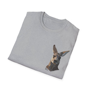 Eastern Grey Kangaroo - Small design - Unisex Softstyle T-Shirt Printify