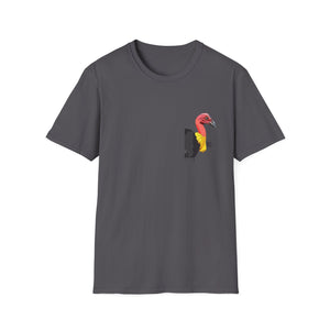 Australian Brush-turkey - Small design - Unisex Softstyle T-Shirt Printify
