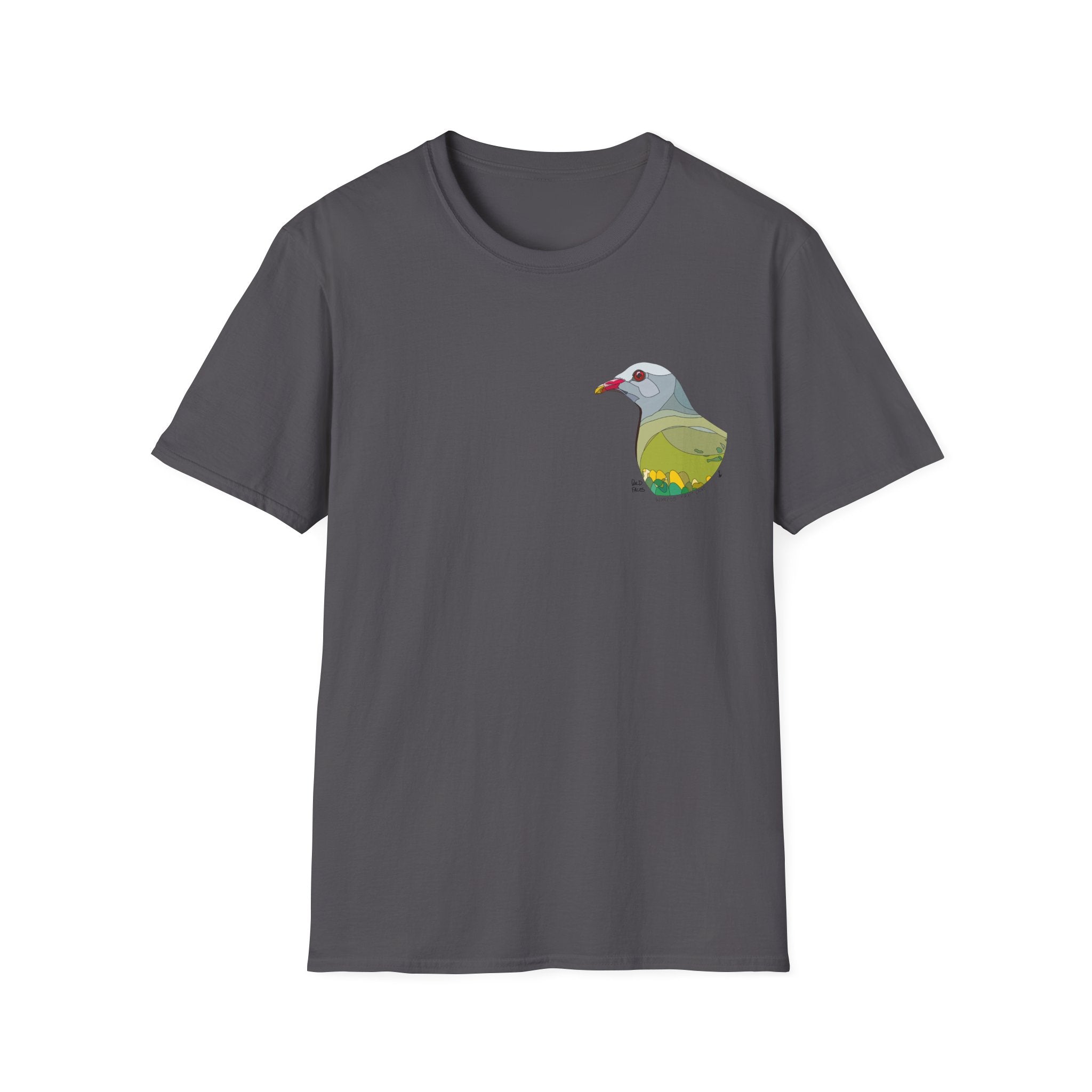 Wompoo Fruit Dove - Small design - Unisex Softstyle T-Shirt