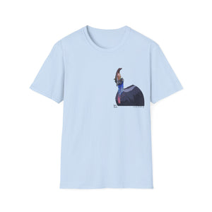 Southern Cassowary - Small design - Unisex Softstyle T-Shirt Printify