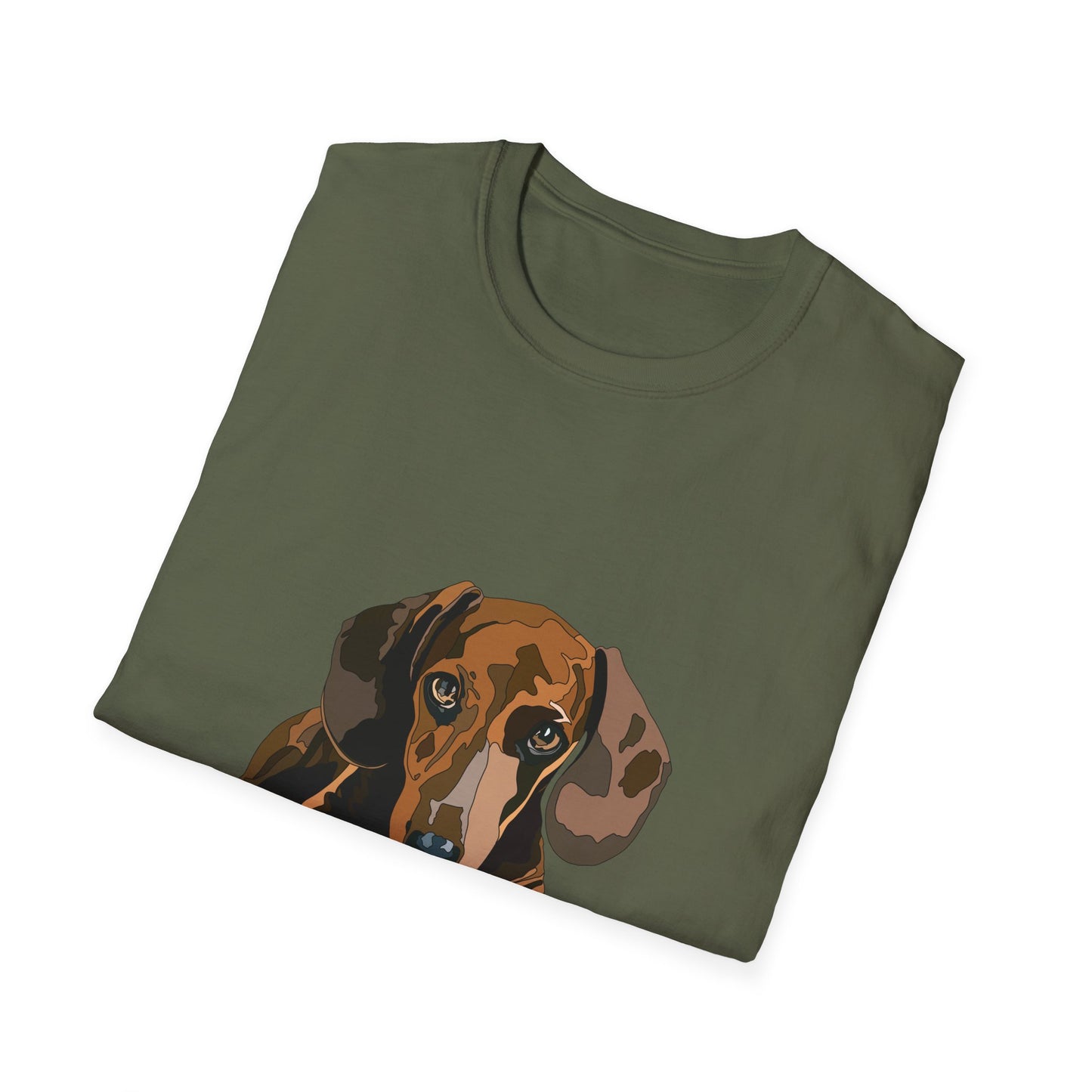 Dachshund (body) - Unisex Softstyle T-Shirt