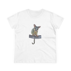 Common Brushtail Possum - Women's Midweight Cotton Tee Printify
