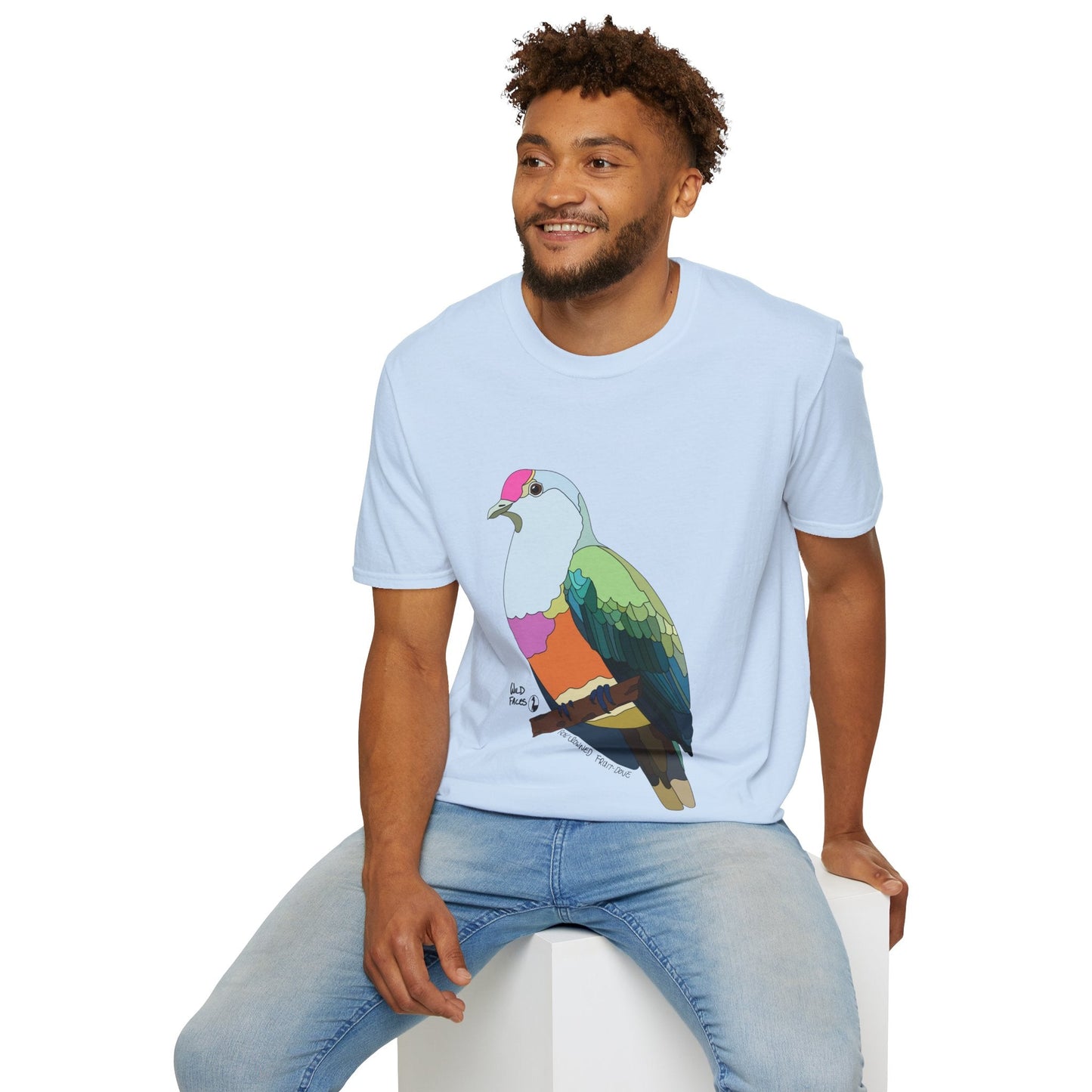Rose-crowned Fruit Dove - Unisex Softstyle T-Shirt Printify