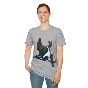 Blue-faced Honeyeater - Unisex Softstyle T-Shirt Printify