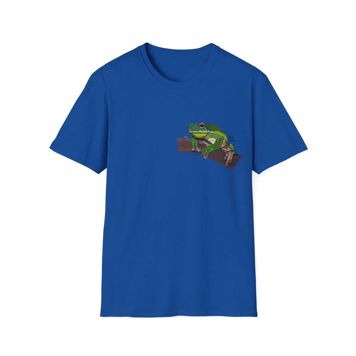 White-lipped Tree Frog - Small design - Unisex Softstyle T-Shirt