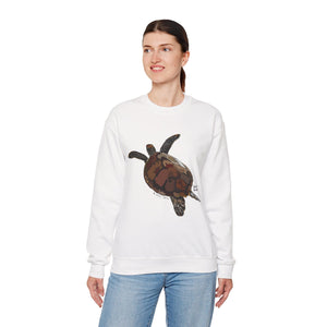 Green Turtle Sweatshirt | Unisex Heavy Blend™ Crewneck Printify