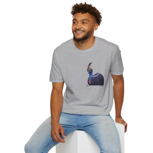 Southern Cassowary - Small design - Unisex Softstyle T-Shirt Printify