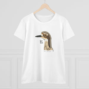 Bush-stone Curlew Head - Women's Midweight Cotton Tee Printify