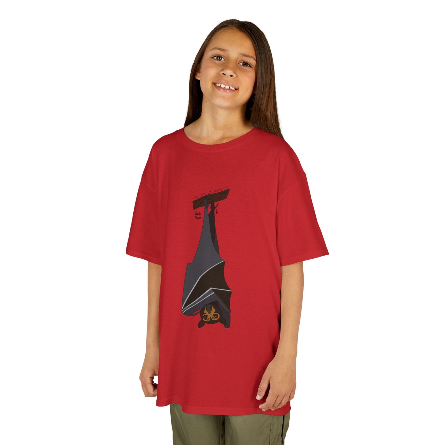 Spectacled Flying Fox | Kids Heavy Cotton™ Tee Printify