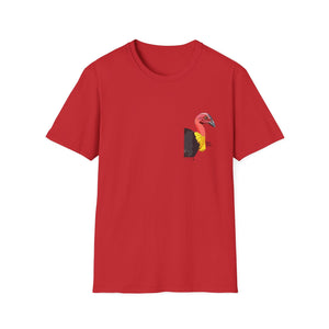 Australian Brush-turkey - Small design - Unisex Softstyle T-Shirt Printify