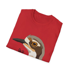 Bush Stone-curlew Head - Unisex Softstyle T-Shirt Printify