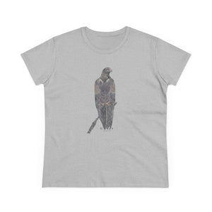 Wedge-tailed Eagle (pastel design) - Women's Midweight Cotton Tee Printify