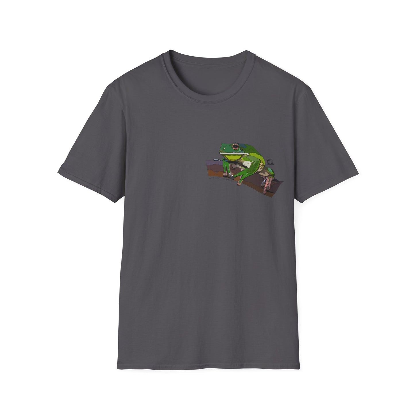 White-lipped Tree Frog - Small design - Unisex Softstyle T-Shirt