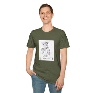 Southern Cassowary with chick - Unisex Softstyle T-Shirt Printify
