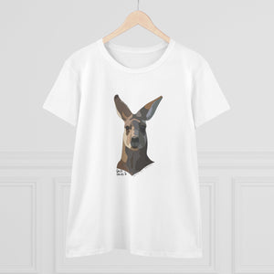 Eastern Grey Kangaroo - Women's Midweight Cotton Tee Printify