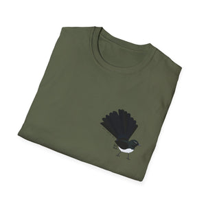 Willy Wagtail - Small design - Unisex Softstyle T-Shirt Printify