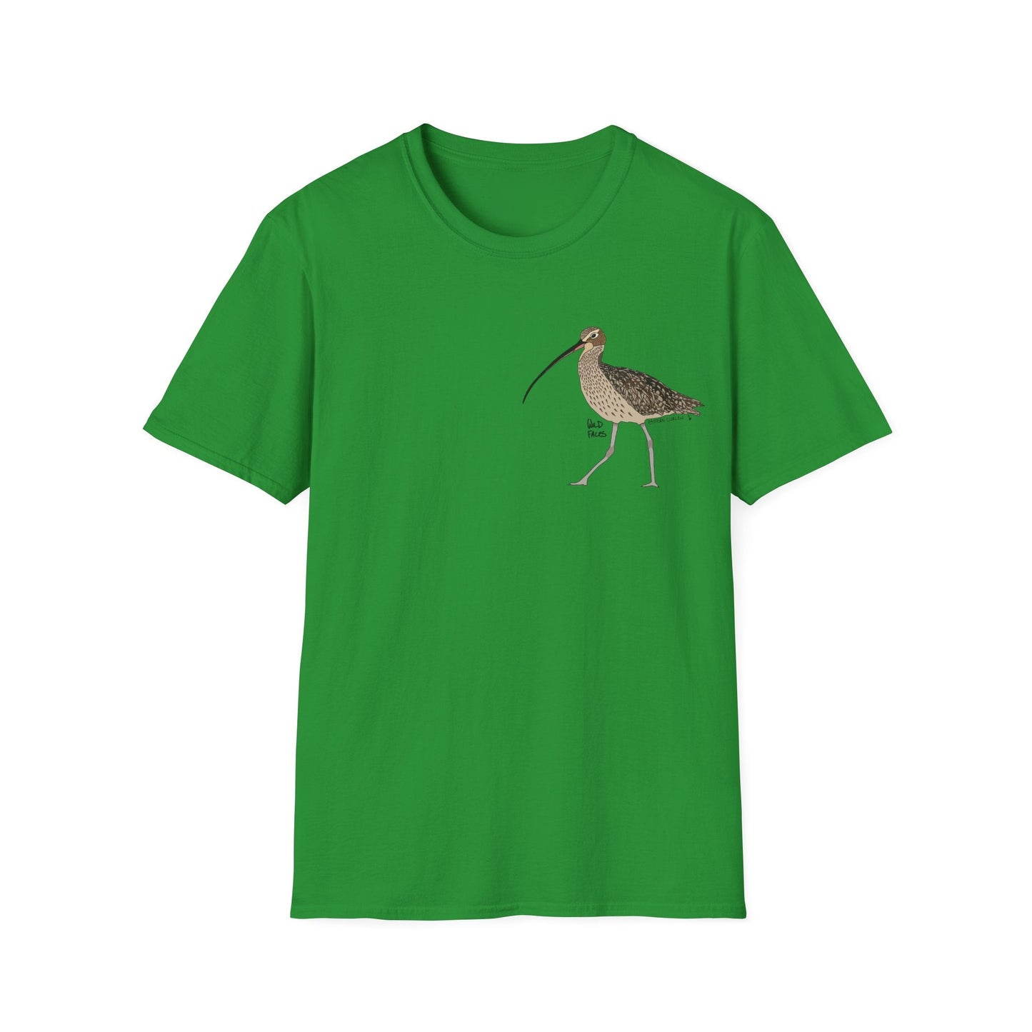 Eastern Curlew- Small design - Unisex Softstyle T-Shirt Printify