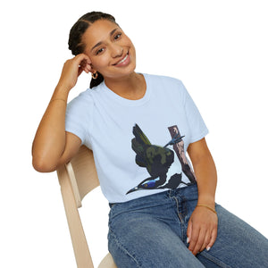 Blue-faced Honeyeater - Unisex Softstyle T-Shirt Printify