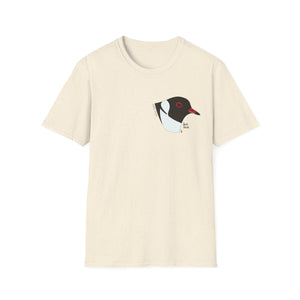 Hooded Plover Head-Small design- Unisex Softstyle T-Shirt Printify