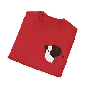 Hooded Plover Head-Small design- Unisex Softstyle T-Shirt Printify