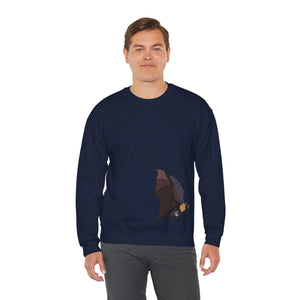 Spectacled Flying Fox (in flight) Sweatshirt | Unisex Heavy Blend™ Crewneck Printify