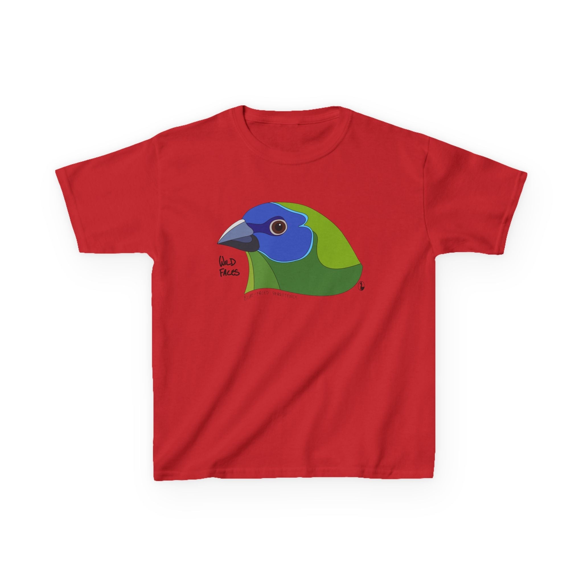 Blue-faced Parrotfinch | Kids Heavy Cotton™ Tee Printify