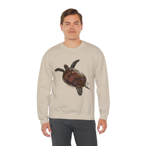 Green Turtle Sweatshirt | Unisex Heavy Blend™ Crewneck Printify