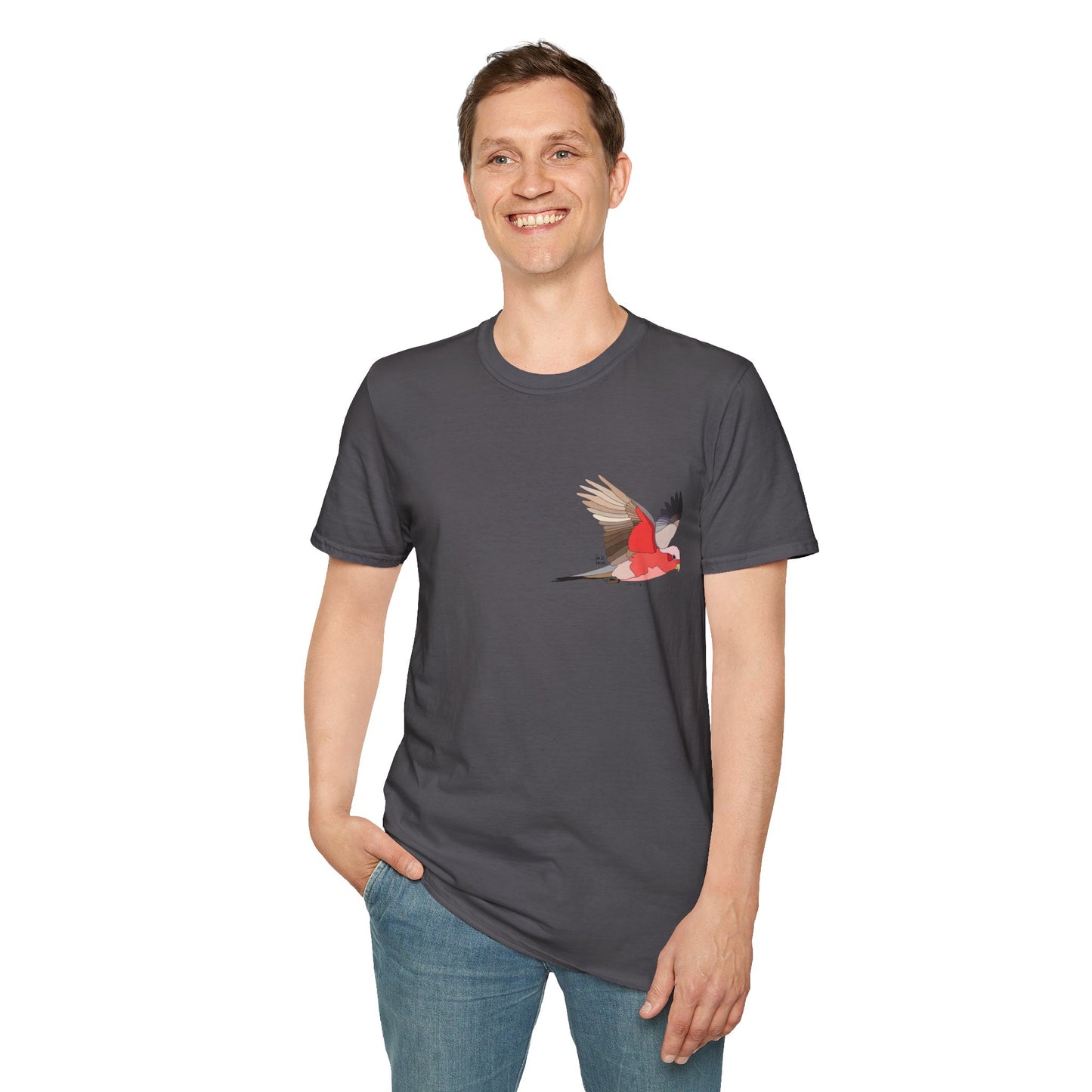 Galah - Small design - Unisex Softstyle T-Shirt