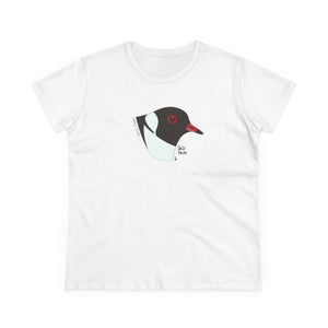 Hooded Plover Head - Women's Midweight Cotton Tee Printify