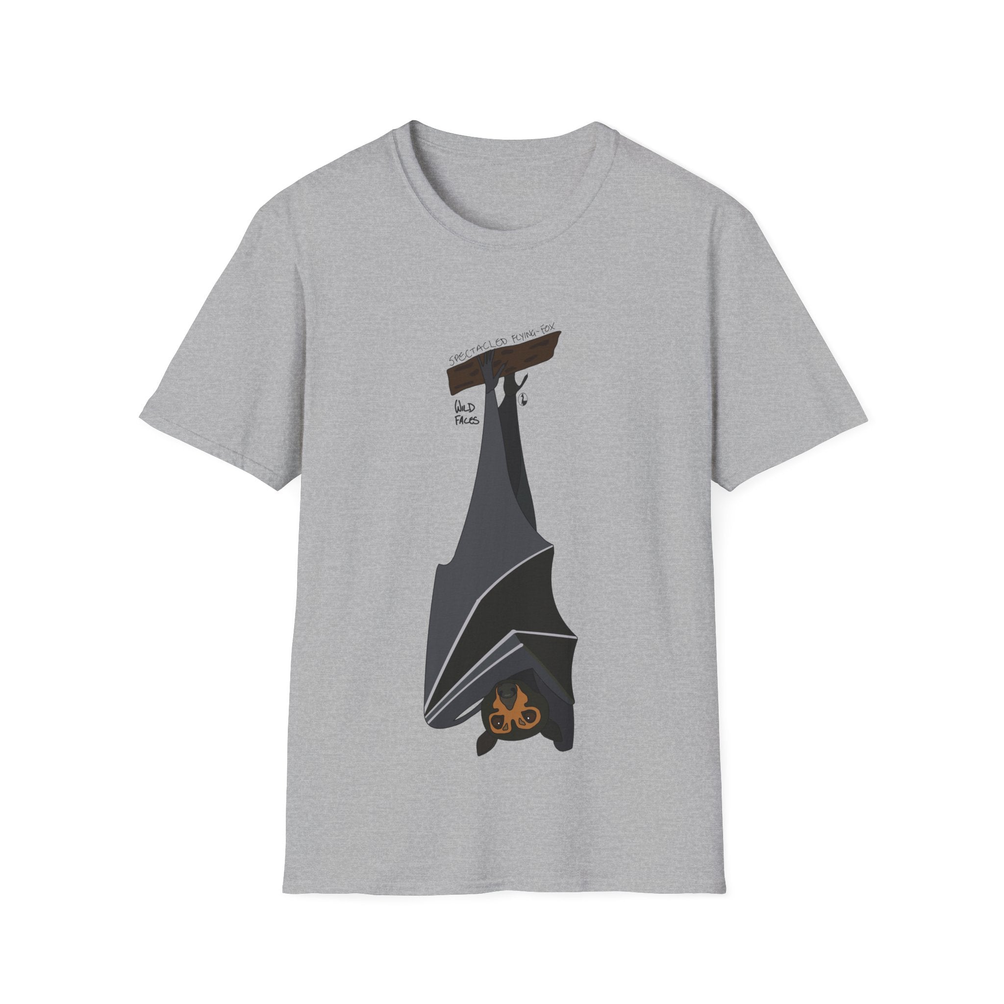 Spectacled Flying Fox - Unisex Softstyle T-Shirt Printify