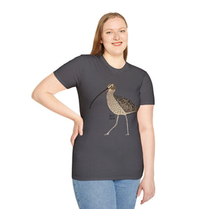 Eastern Curlew- Unisex Softstyle T-Shirt Printify